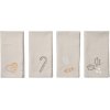 Broste Copenhagen Fryd Stoffserviette 4er Set 45x45 cm, Light Warm Grey