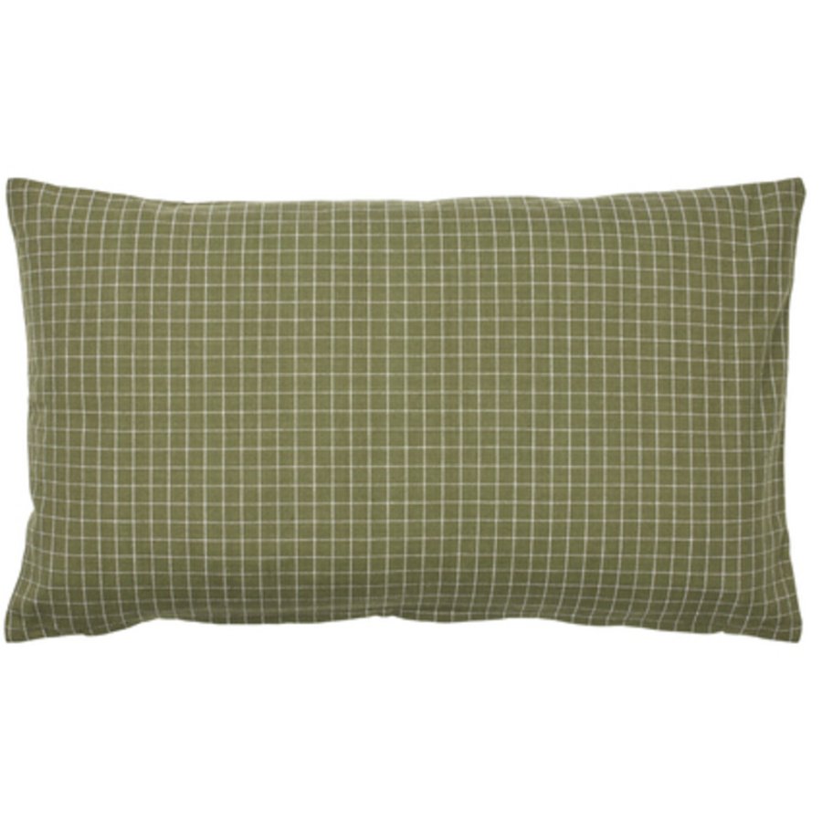 Broste Copenhagen Bodil Kissenbezug 30x50 cm, Grape Leaf Green