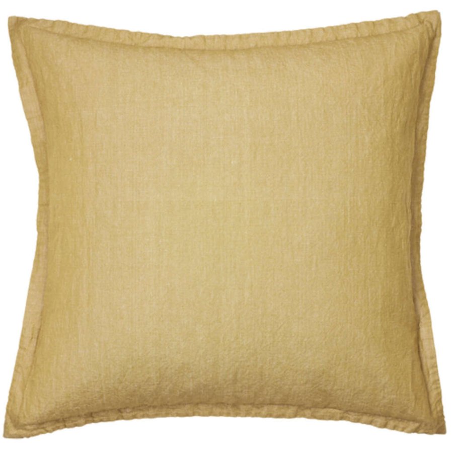 Broste Copenhagen Linn Kissenbezug 60x60 cm, Dull Gold