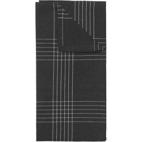 Broste Copenhagen Rud Viskestykke 50x70 cm, Sort
