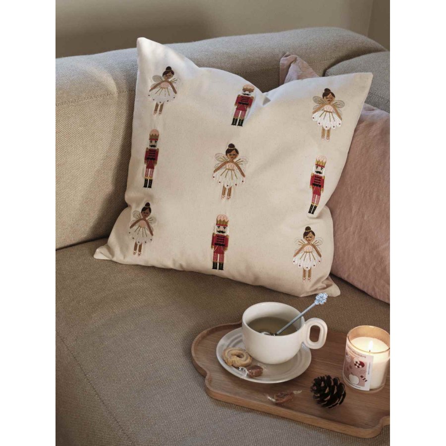 Broste Copenhagen Fairy Tale Kissenbezug 50x50 cm, Red