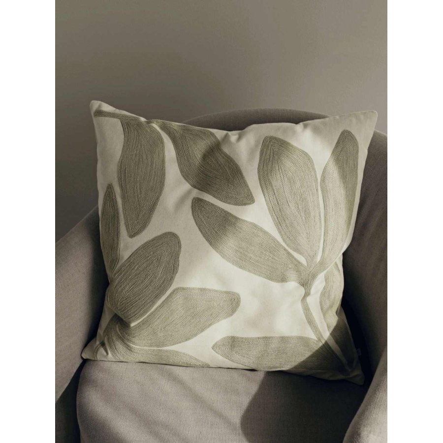 Broste Copenhagen Herbert Kissenbezug 50x50 cm, Gr&uuml;n