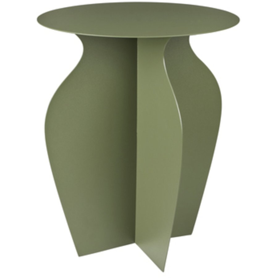 Broste Copenhagen Urna Beistelltisch H45 cm, Grape Leaf Green