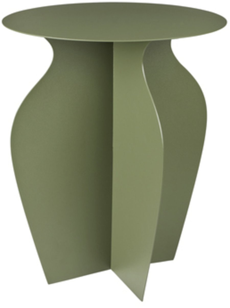 Broste Copenhagen Urna Beistelltisch H45 cm, Grape Leaf Green