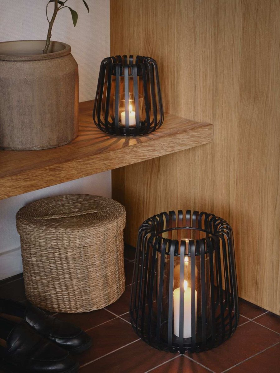 Broste Copenhagen Otis Lanterne H16 cm, Sort