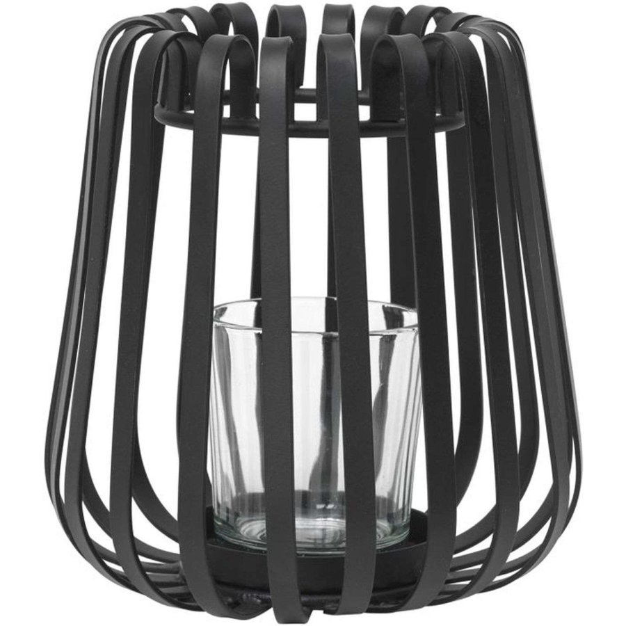 Broste Copenhagen Otis Lanterne H16 cm, Sort