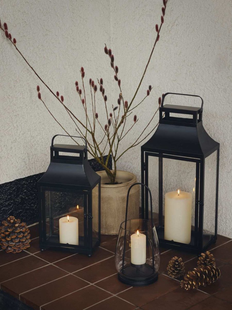Broste Copenhagen Nilo Lanterne H33 cm, Sort