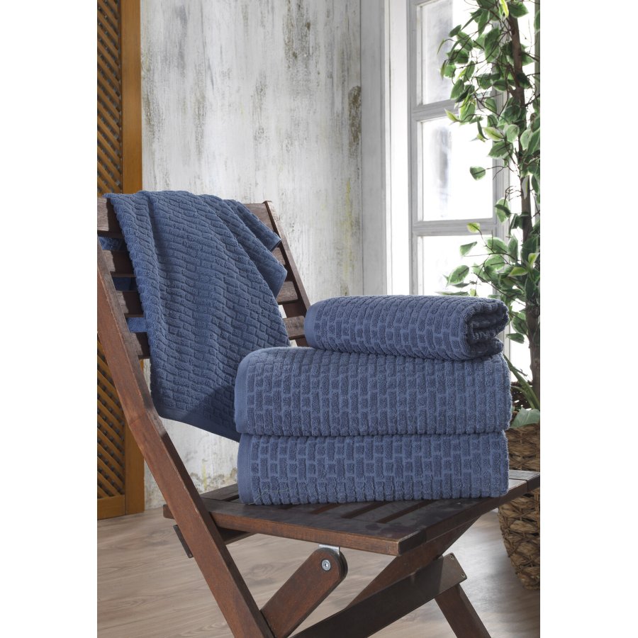 bySKAGEN Hndklder 2 stk. 70x140 cm, China Blue