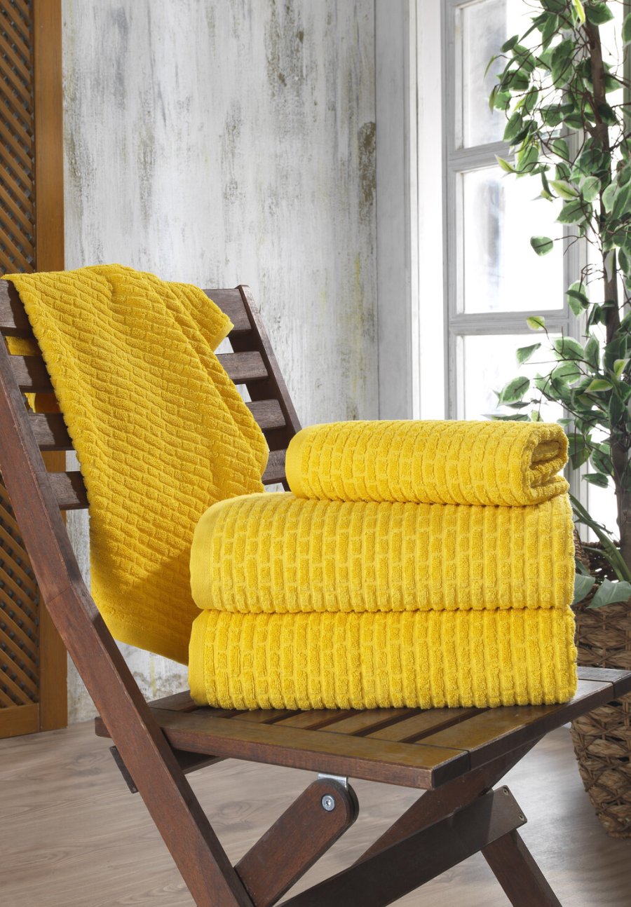 bySKAGEN Hndklder 2 stk. 50x100 cm, Sunflower