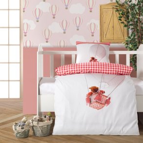 bySKAGEN Babysenget�j Ballon Bj�rn 70x100 cm, R�d