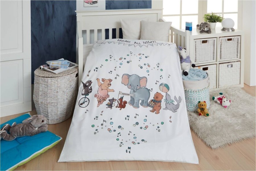 bySKAGEN Babysengest Dream All Night 70x100 cm, Beige/Hvid