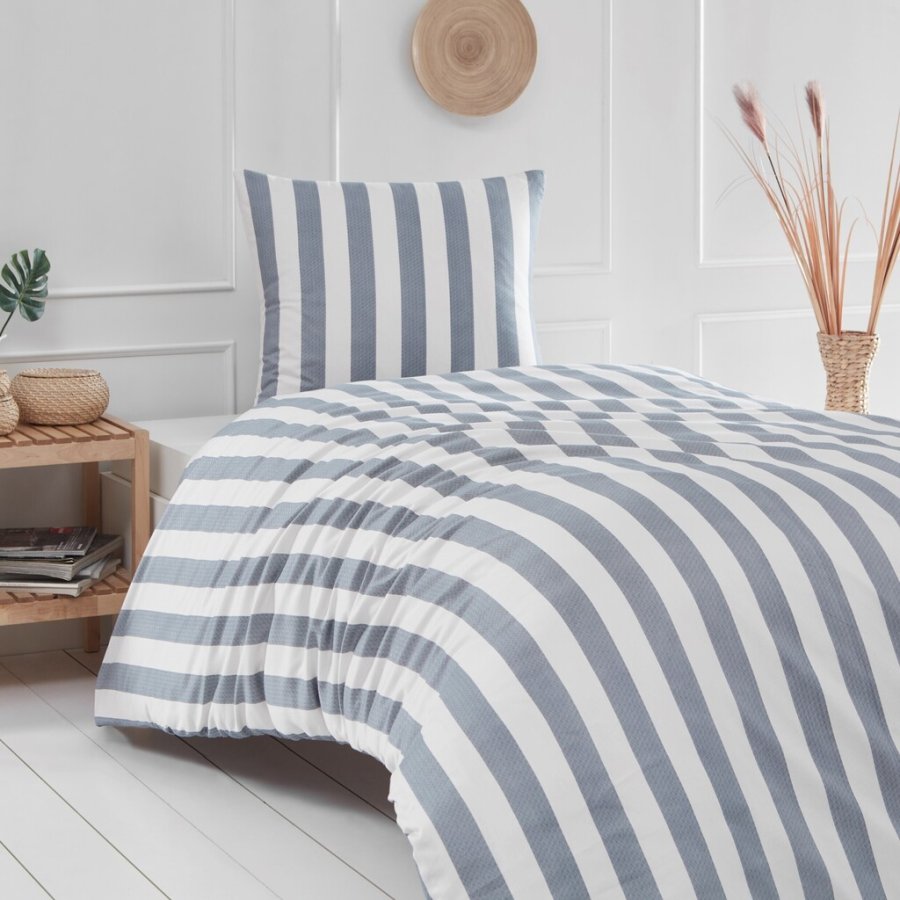 bySKAGEN Sengest Mathilde 140x220 cm, Mrkebl/Hvid