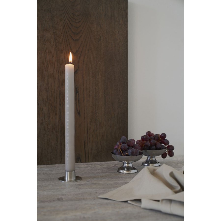 ester & erik Kalenderlys �2,6/H28 cm, Linen Grey