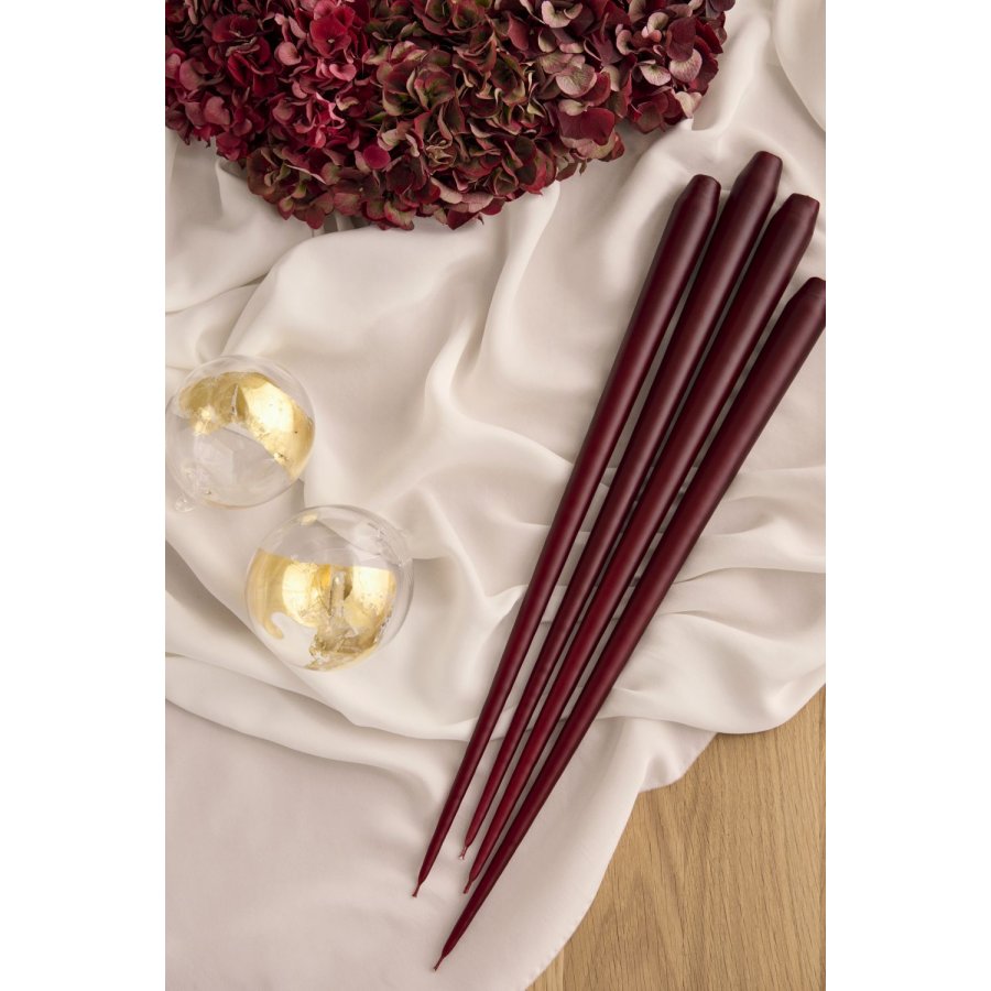 ester & erik Stagelys 4 stk. �2,6/H42 cm, Deep Wine