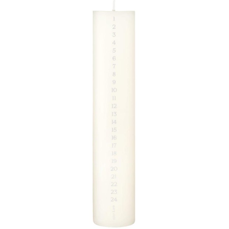 ester & erik Kalenderlys �5/H25 cm, Ivory