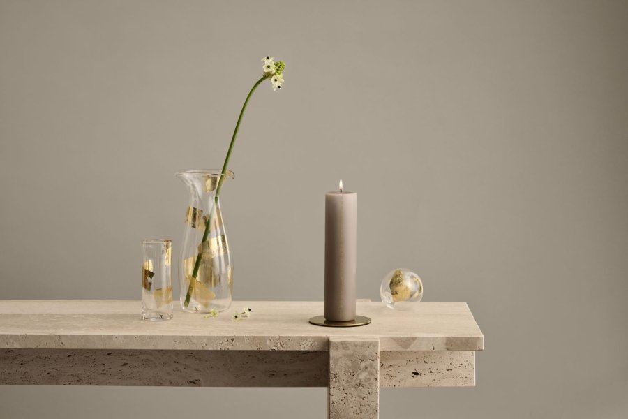 ester & erik Kalenderlys �5/H25 cm, Linen Grey