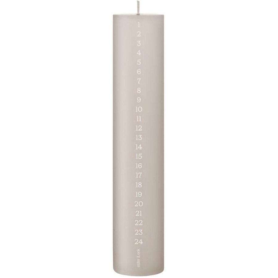 ester & erik Kalenderlys �5/H25 cm, Linen Grey