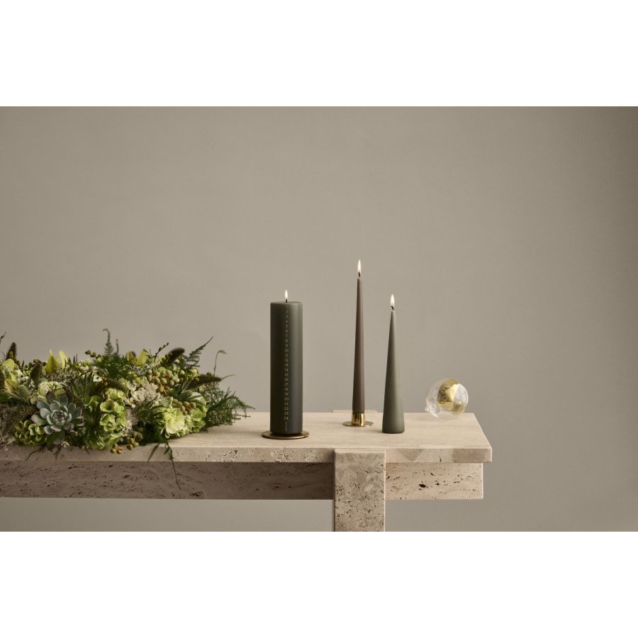 ester & erik Kalenderlys �5/H25 cm, Green Soil