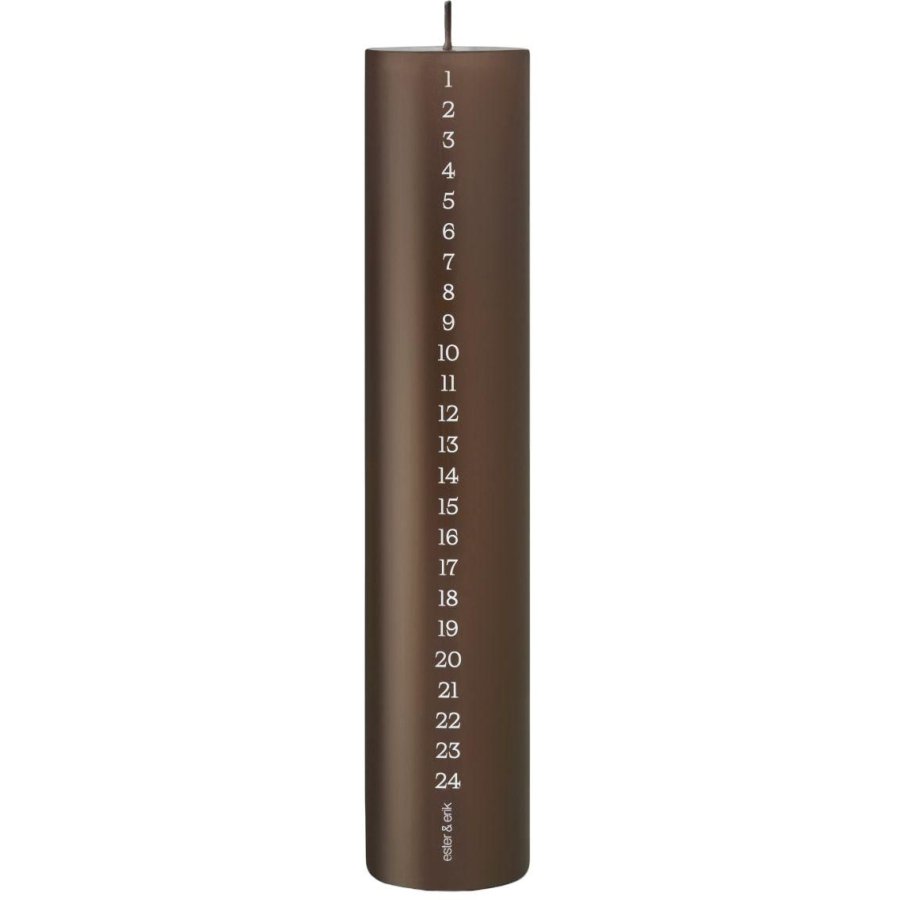 ester & erik Kalenderlys �5/H25 cm, Hazelnut