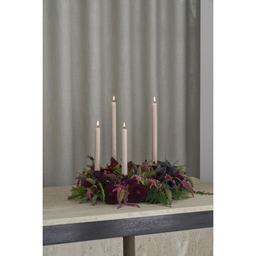 ester & erik Lysestick 4 stk. �2,6/H10 cm, Sort