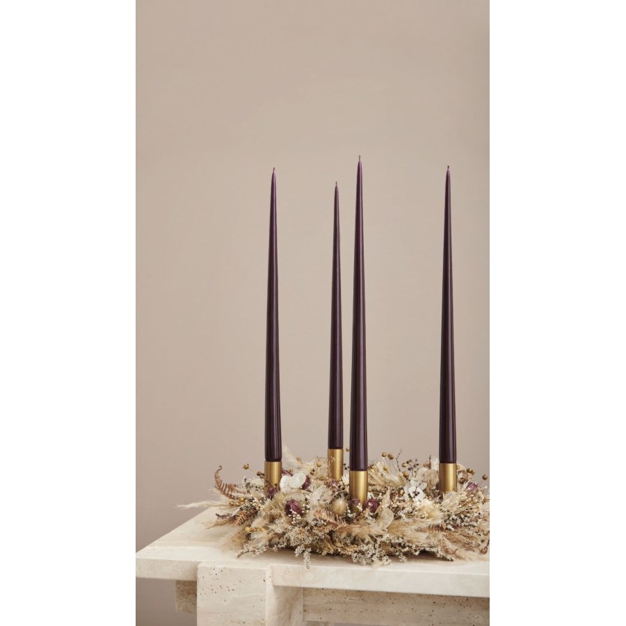 ester & erik Lysestick 4 stk. �2,6/H10 cm, Guld