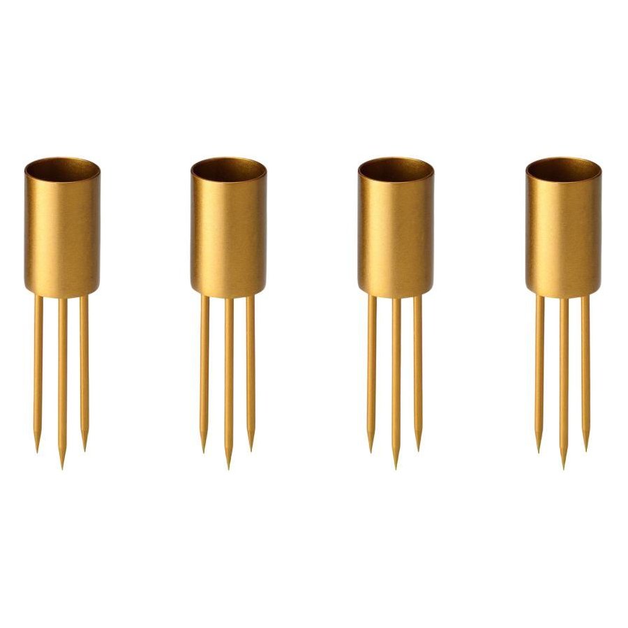 ester & erik Lysestick 4 stk. �2,6/H10 cm, Guld