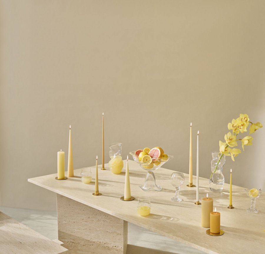 ester & erik Kerzenplatte �9 cm, Gold