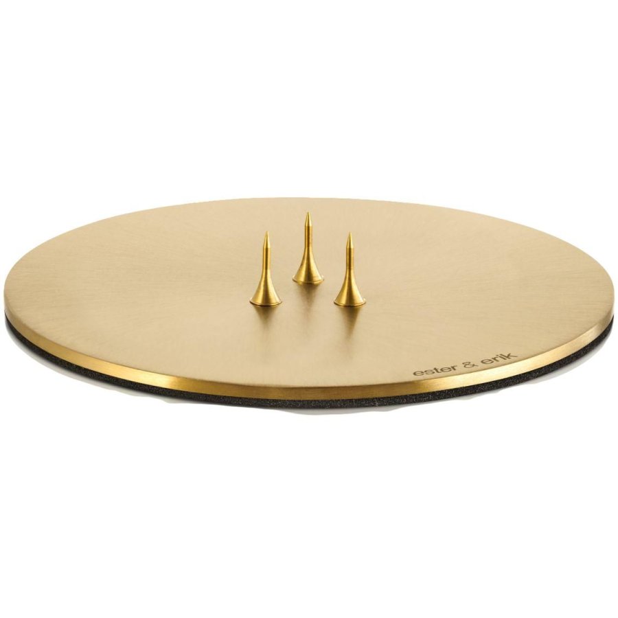 ester & erik Kerzenplatte �9 cm, Gold