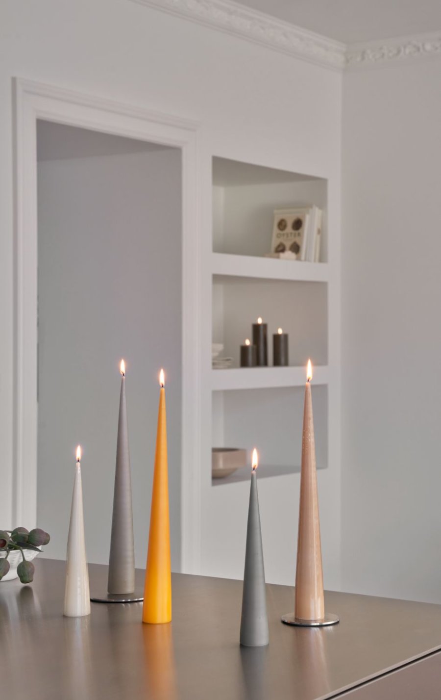 ester & erik Kerzenplatte �9 cm, Silber