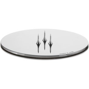 ester & erik Kerzenplatte �9 cm, Silber