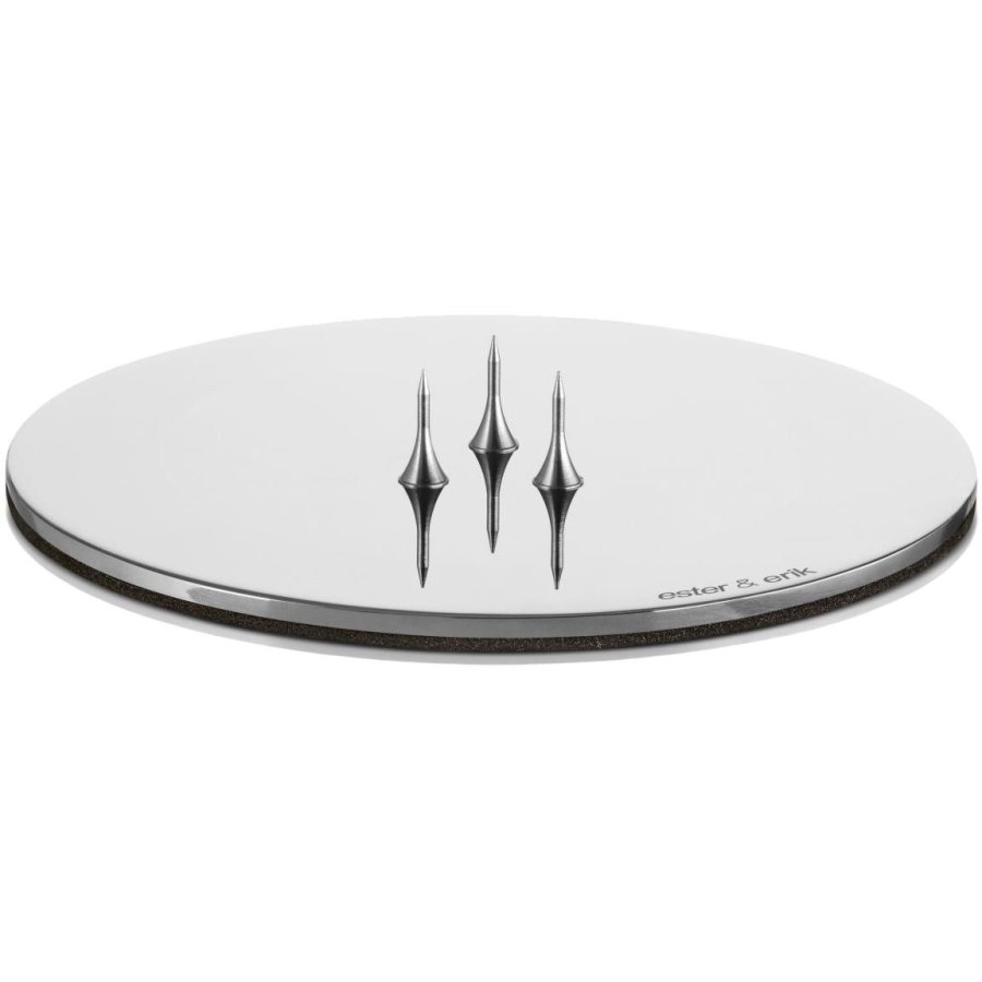 ester & erik Kerzenplatte �9 cm, Silber