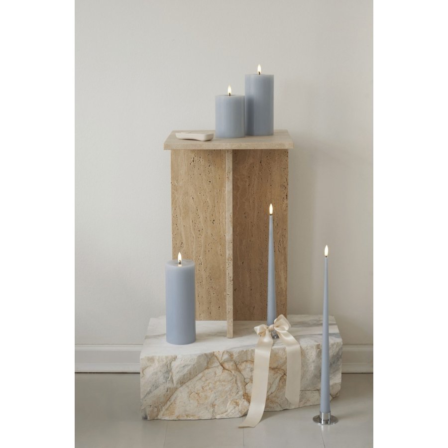 ester & erik Lysestage 2 stk. H2,3 cm, B�rstet S�lv