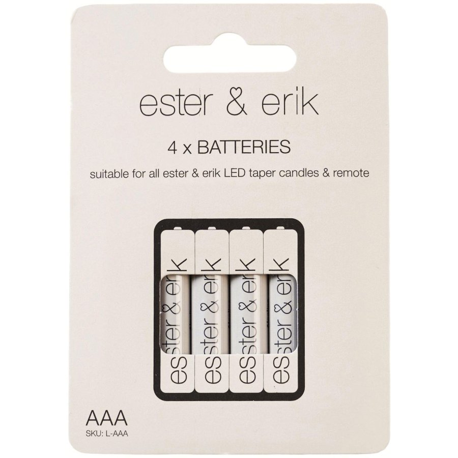 ester & erik AAA Batterien 4er Set