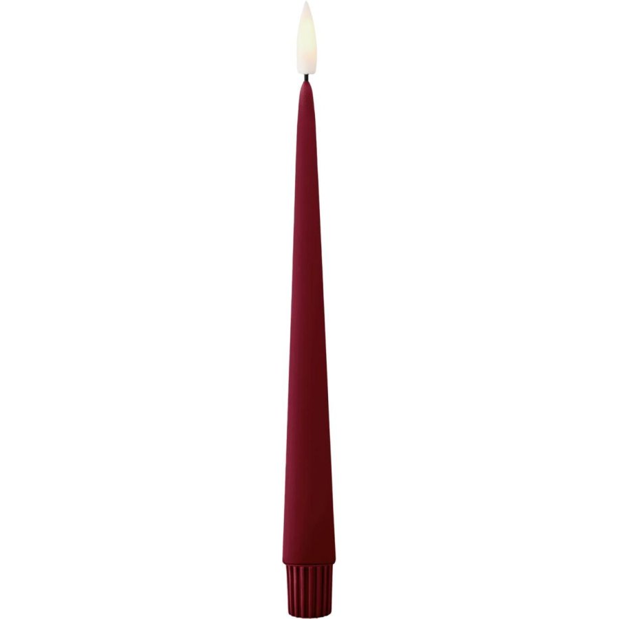 ester & erik LED Juletr�slys m. Fjernbetjening 12 stk. �1,5/H15 cm, Wine
