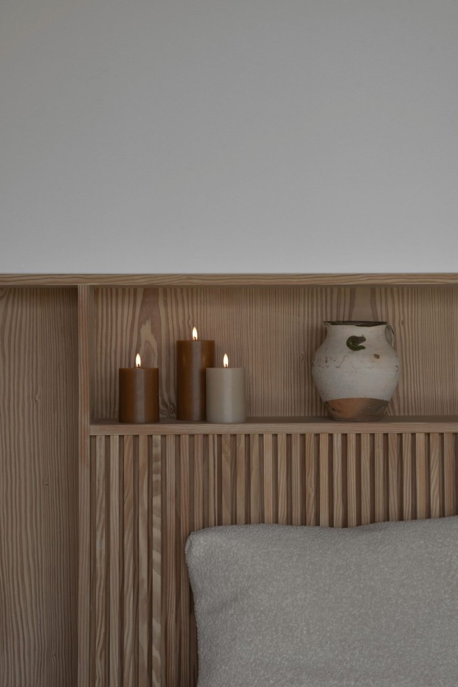 ester & erik Bloklys LED �7,5/H10 cm, Ice Latte