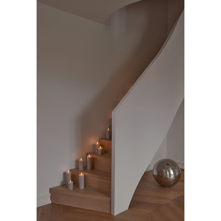 ester & erik Bloklys LED �7,5/H20 cm, Linen Grey