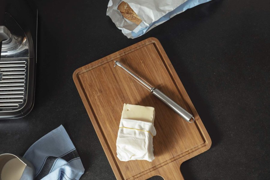 Eva Trio Käseschneider 22 cm, Gebürsteter Stahl