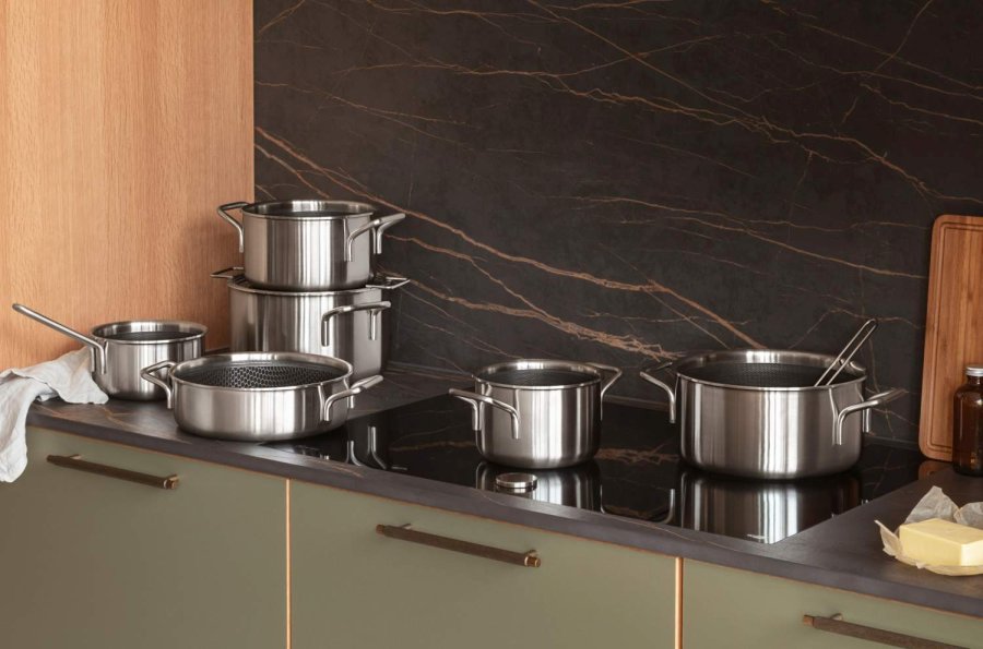 Eva Trio Multi Mosaic Sautierpfanne mit Keramische Antihaftbeschichtung 24 cm