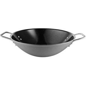 Eva Trio Grey Line Wok m. Keramisk Slip-Let Belægning 32 cm/5 L, Grå