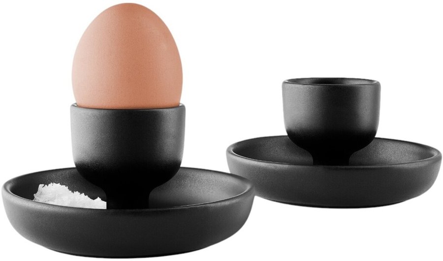 Eva Solo Nordic Kitchen Eierdopjes 2 stuks H6 cm, Zwart