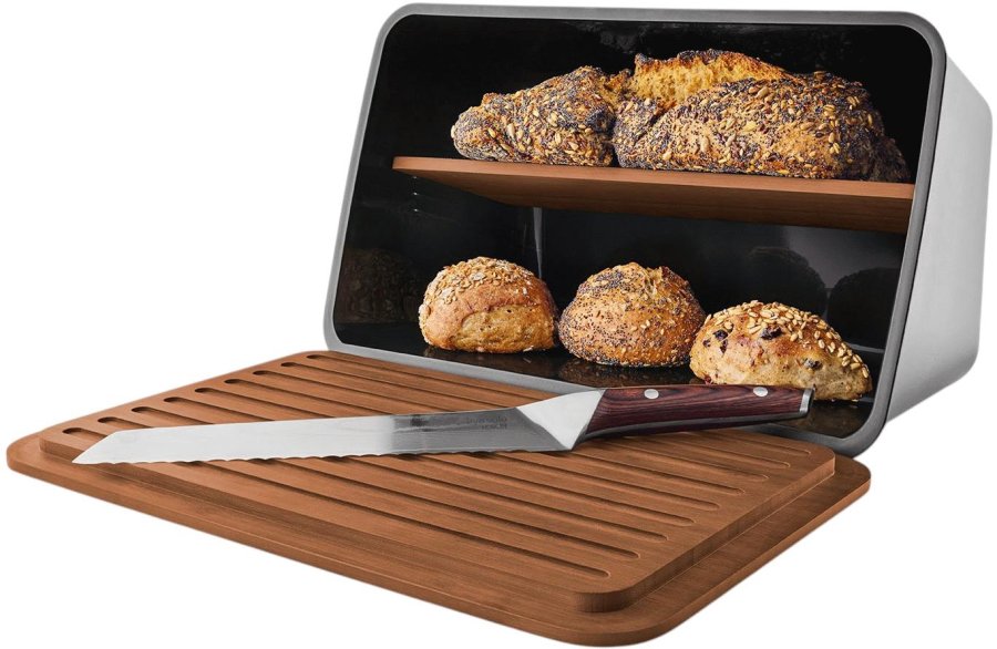 Eva Solo Nordic Kitchen Brotkasten 26x39x21 cm, Schwarz