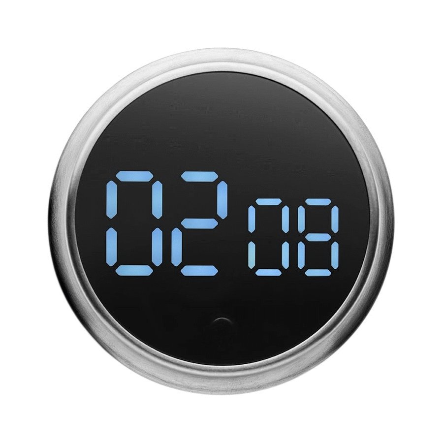 Eva Solo Magnetischer Timer 9 cm, Gebrsteter Stahl