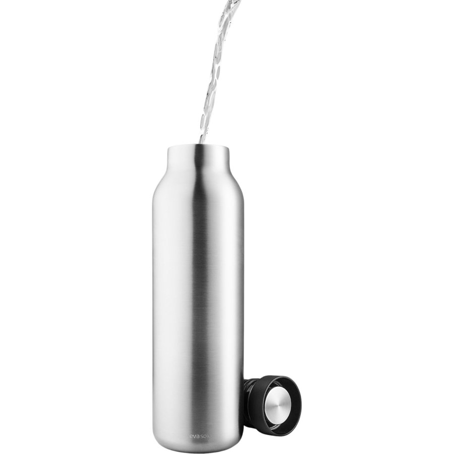 Eva Solo Urban Thermosflasche 0,7 L, Schwarz/Stahl