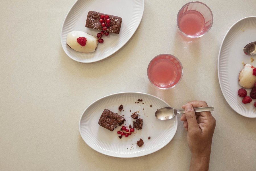 Eva Trio Legio Nova Ovaler Coupe Teller 24,5 cm, Wei