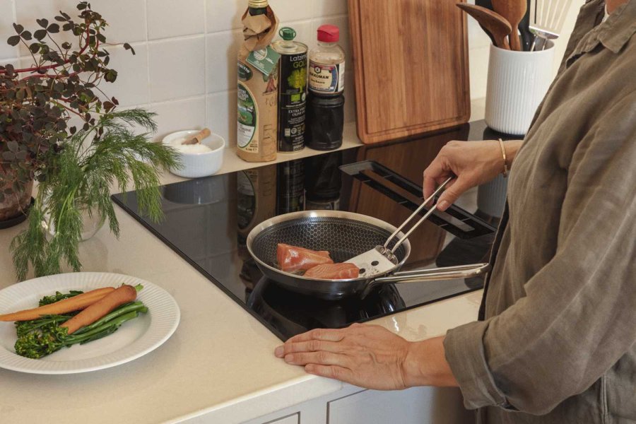 Eva Trio Multi Mosaic Bratpfanne mit Slip-Let Antihaftbeschichtung Beschichtung 20 cm