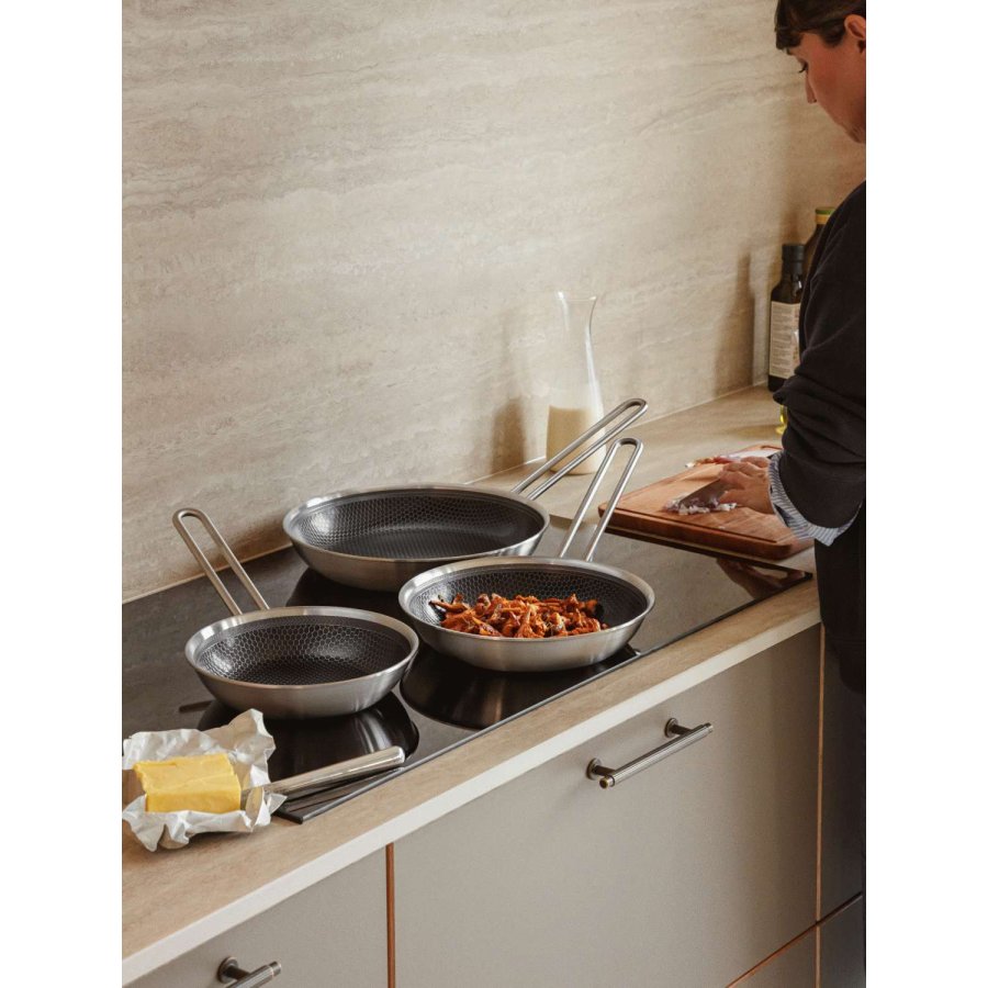 Eva Trio Multi Mosaic Bratpfanne mit Slip-Let Antihaftbeschichtung Beschichtung 20 cm