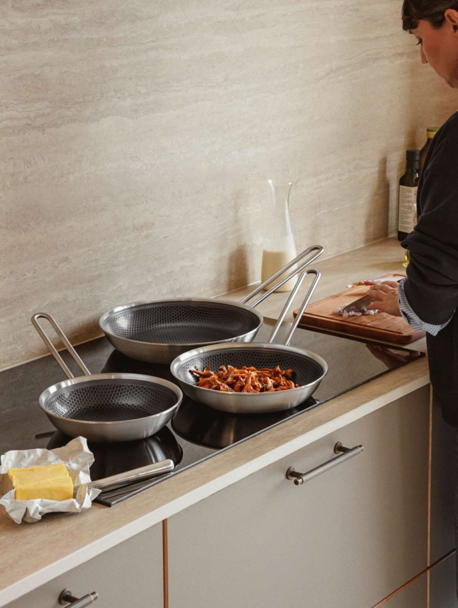 Eva Trio Multi Mosaic Bratpfanne mit Slip-Let Antihaftbeschichtung Beschichtung 20 cm