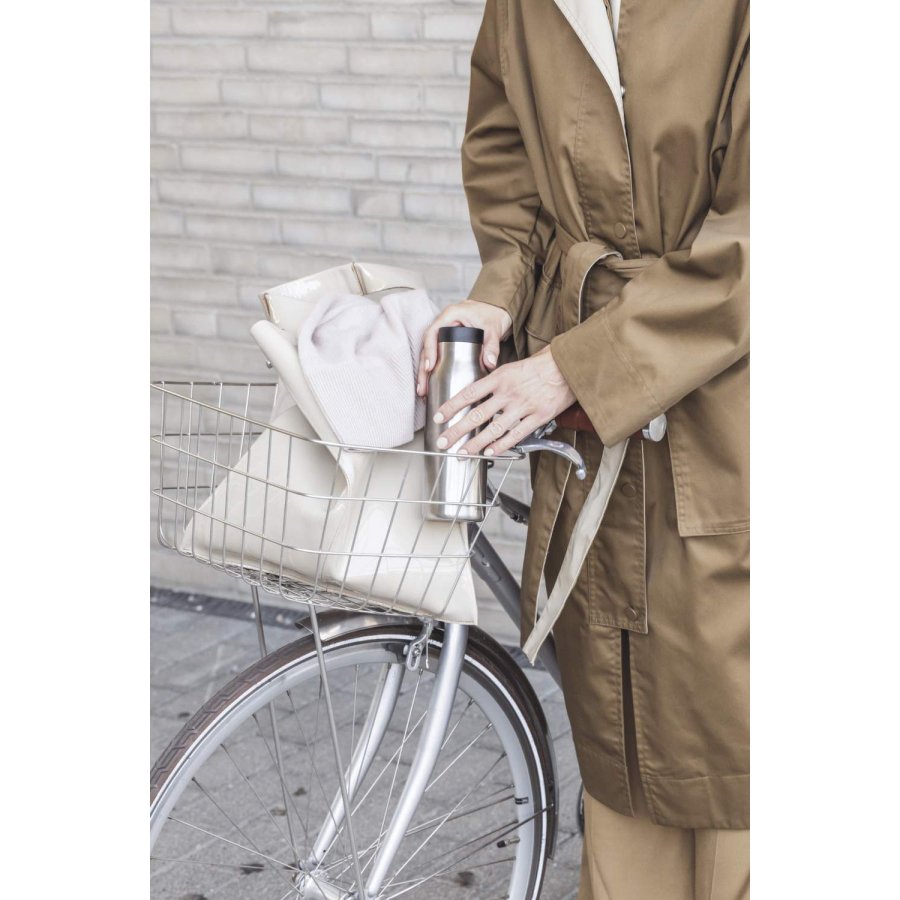 Eva Solo Urban To Go Thermoflasche 0,5 L, Schwarz/Stahl