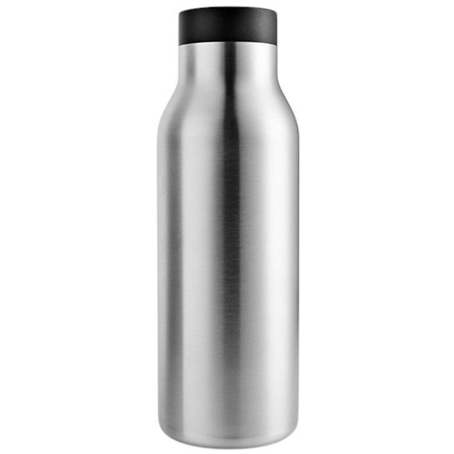 Eva Solo Urban To Go Thermoflasche 0,5 L, Schwarz/Stahl