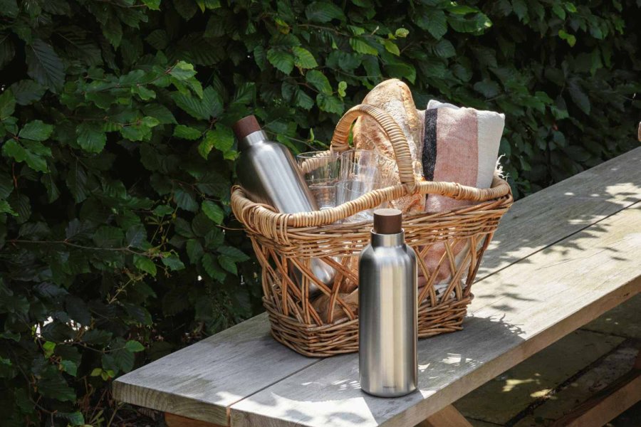 Eva Solo Liquid Lounge Thermoflasche 1 L, Geb�rsteter Stahl